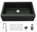 Quartz Composite Black Kitchen Sink Matte 2