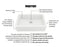 Quartz Composite White Kitchen Sink Matte 4
