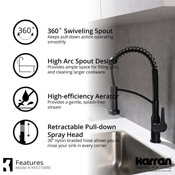 Quartz Composite White Kitchen Sink Matte 6
