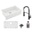 Quartz Composite White Kitchen Sink Matte 1