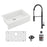 Quartz Composite White Kitchen Sink Matte 1