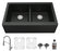 Quartz Composite Black Kitchen Sink Matte 2