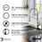 Quartz Composite Black Kitchen Sink Matte 6