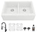 Quartz Composite White Kitchen Sink Matte 2