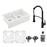 Quartz Composite White Kitchen Sink Matte 1