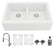 Quartz Composite White Kitchen Sink Matte 2