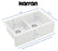 Quartz Composite White Kitchen Sink Matte 3