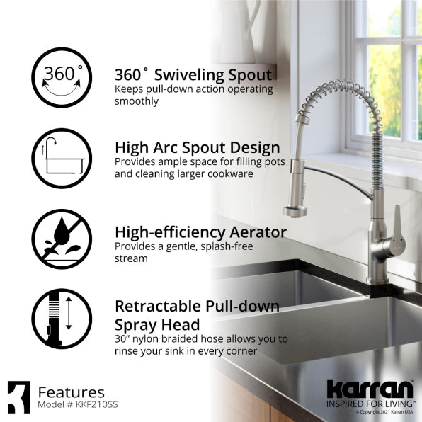 Quartz Composite White Kitchen Sink Matte 6