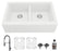 Quartz Composite White Kitchen Sink Matte 2