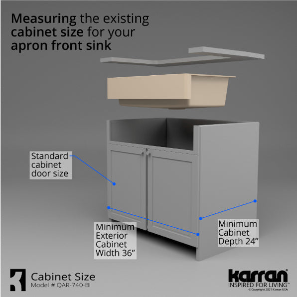 Quartz Composite Bisque Kitchen Sink Matte 9