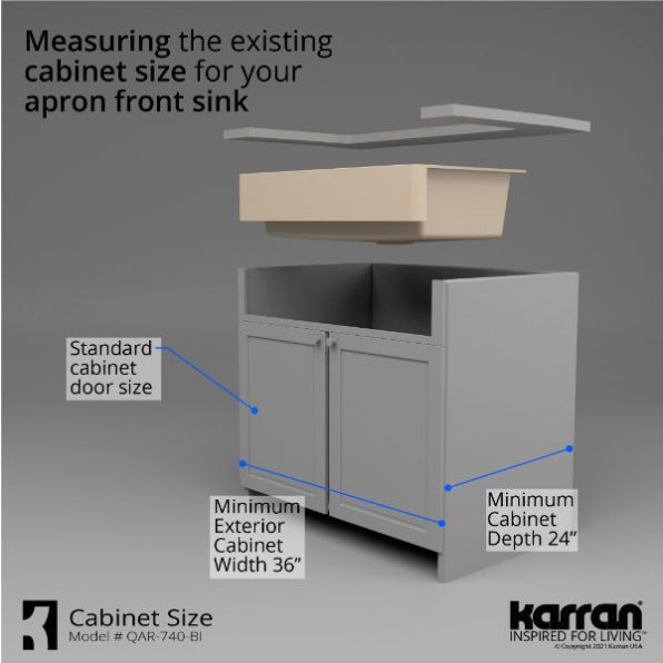 Quartz Composite Bisque Kitchen Sink Matte 9