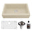 Quartz Composite Bisque Kitchen Sink Matte 1