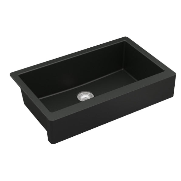 Quartz Composite Black Kitchen Sink Matte 2