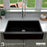 Quartz Composite Black Kitchen Sink Matte 4