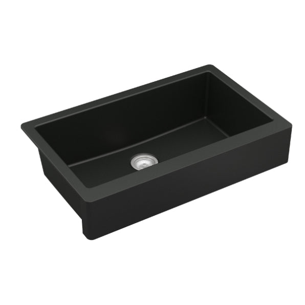 Quartz Composite Black Kitchen Sink Matte 2