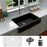 Quartz Composite Black Kitchen Sink Matte 4