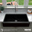 Quartz Composite Black Kitchen Sink Matte 5
