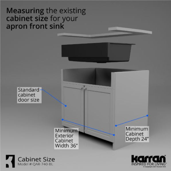 Quartz Composite Black Kitchen Sink Matte 9