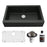 Quartz Composite Black Kitchen Sink Matte 1
