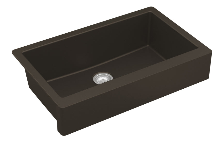 Quartz Composite Brown Kitchen Sink Matte 2