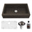 Quartz Composite Brown Kitchen Sink Matte 1