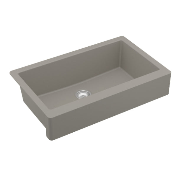 Quartz Composite Concrete Kitchen Sink Matte 2