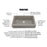 Quartz Composite Concrete Kitchen Sink Matte 3
