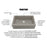 Quartz Composite Concrete Kitchen Sink Matte 3