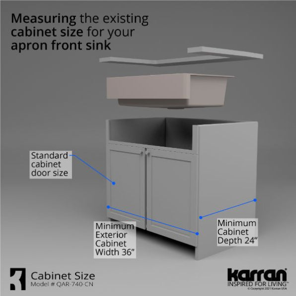 Quartz Composite Concrete Kitchen Sink Matte 9