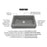 Quartz Composite Grey Kitchen Sink Matte 3