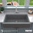 Quartz Composite Grey Kitchen Sink Matte 5