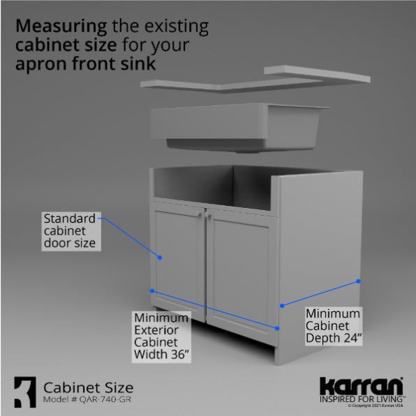 Quartz Composite Grey Kitchen Sink Matte 9