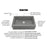 Quartz Composite Grey Kitchen Sink Matte 3