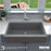 Quartz Composite Grey Kitchen Sink Matte 5