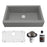 Quartz Composite Grey Kitchen Sink Matte 1