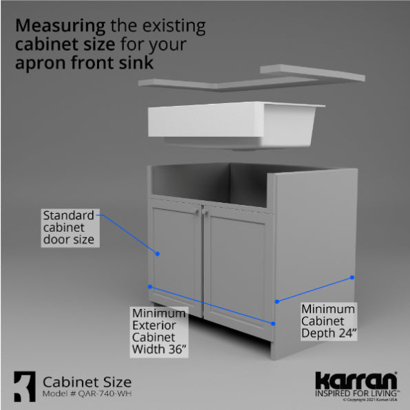 Quartz Composite White Kitchen Sink Matte 9