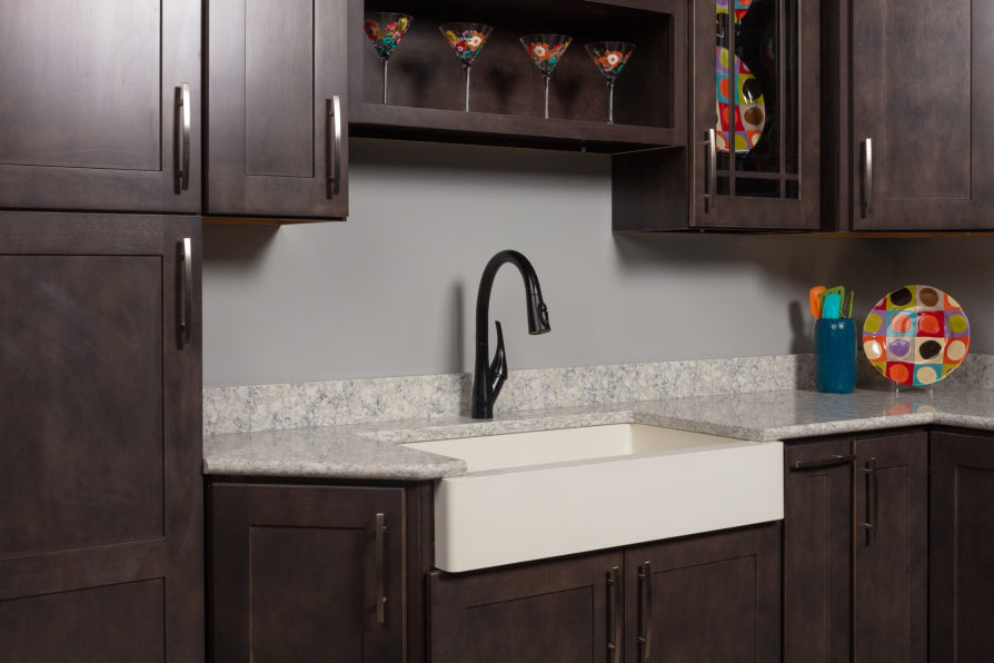 Quartz Composite White Kitchen Sink Matte 5