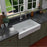 Quartz Composite White Kitchen Sink Matte 6
