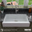 Quartz Composite White Kitchen Sink Matte 7