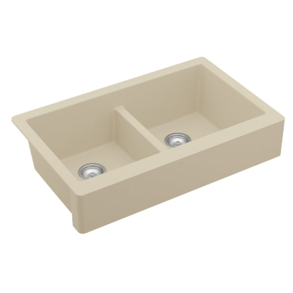 Quartz Composite Bisque Kitchen Sink Matte 2