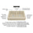 Quartz Composite Bisque Kitchen Sink Matte 3