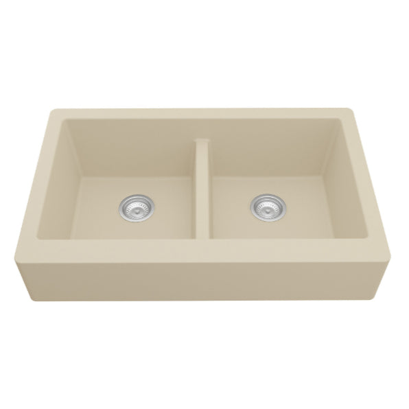 Quartz Composite Bisque Kitchen Sink Matte 1