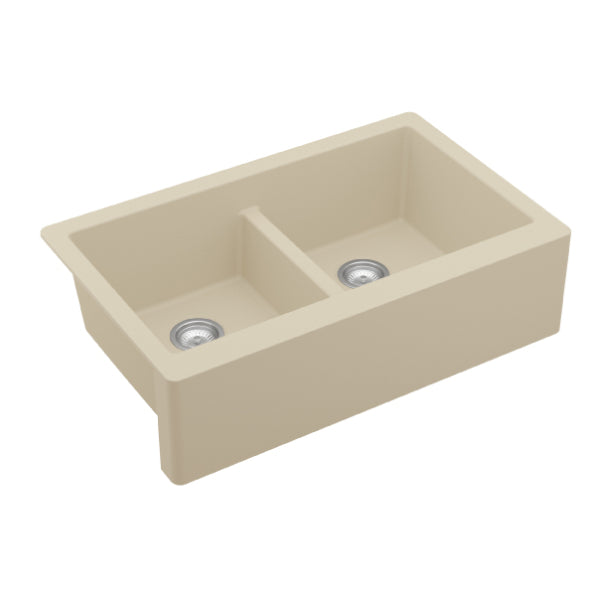 Quartz Composite Bisque Kitchen Sink Matte 2