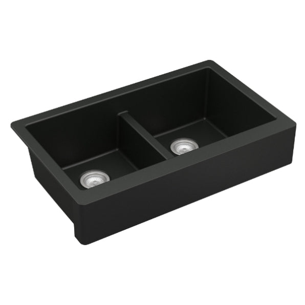 Quartz Composite Black Kitchen Sink Matte 2