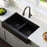 Quartz Composite Black Kitchen Sink Matte 5