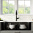 Quartz Composite Black Kitchen Sink Matte 7