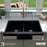 Quartz Composite Black Kitchen Sink Matte 8