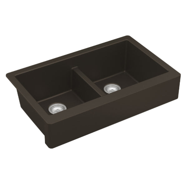 Quartz Composite Brown Kitchen Sink Matte 2