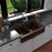 Quartz Composite Brown Kitchen Sink Matte 4