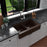 Quartz Composite Brown Kitchen Sink Matte 4